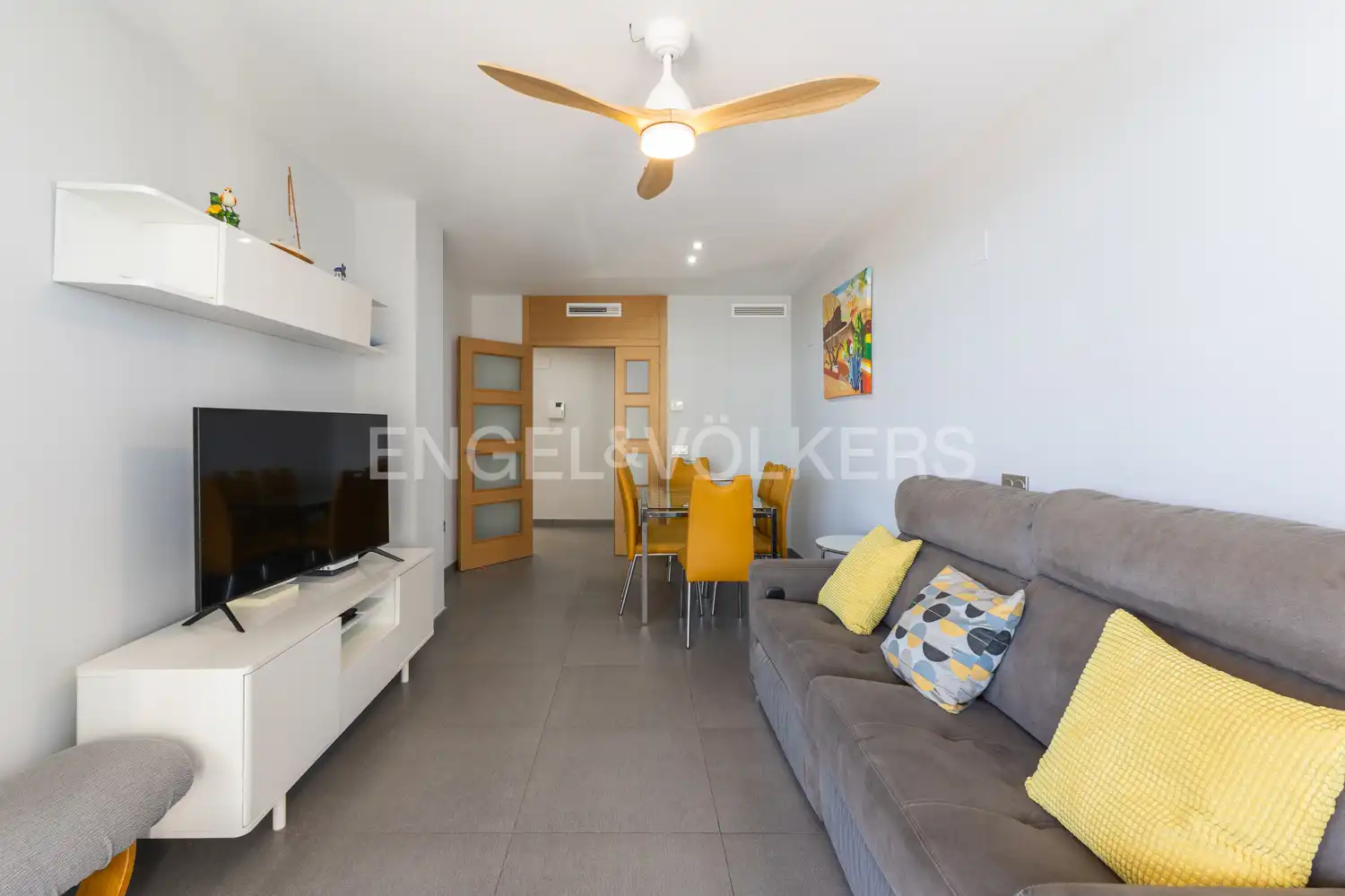 Sala de estar de Piso de alquiler en El Puig de Santa Maria con Aire acondicionado, Calefacción y Terraza