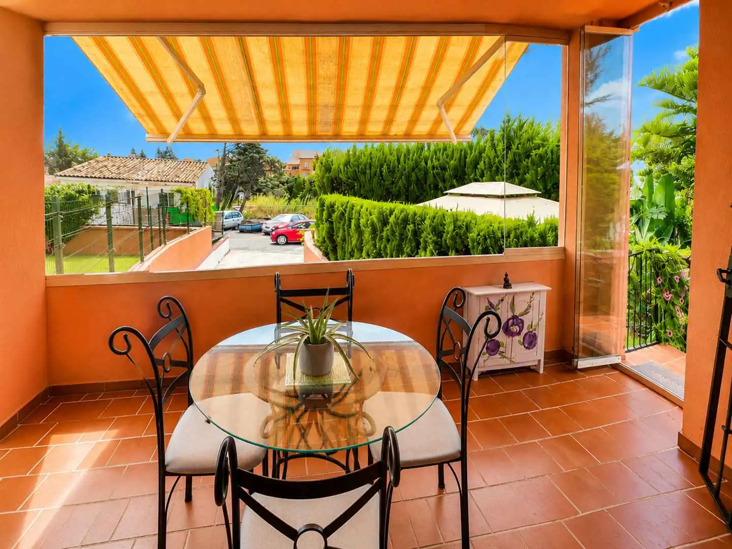 Terraza de Planta baja en venta en Manilva con Jardín privado, Terraza y Trastero