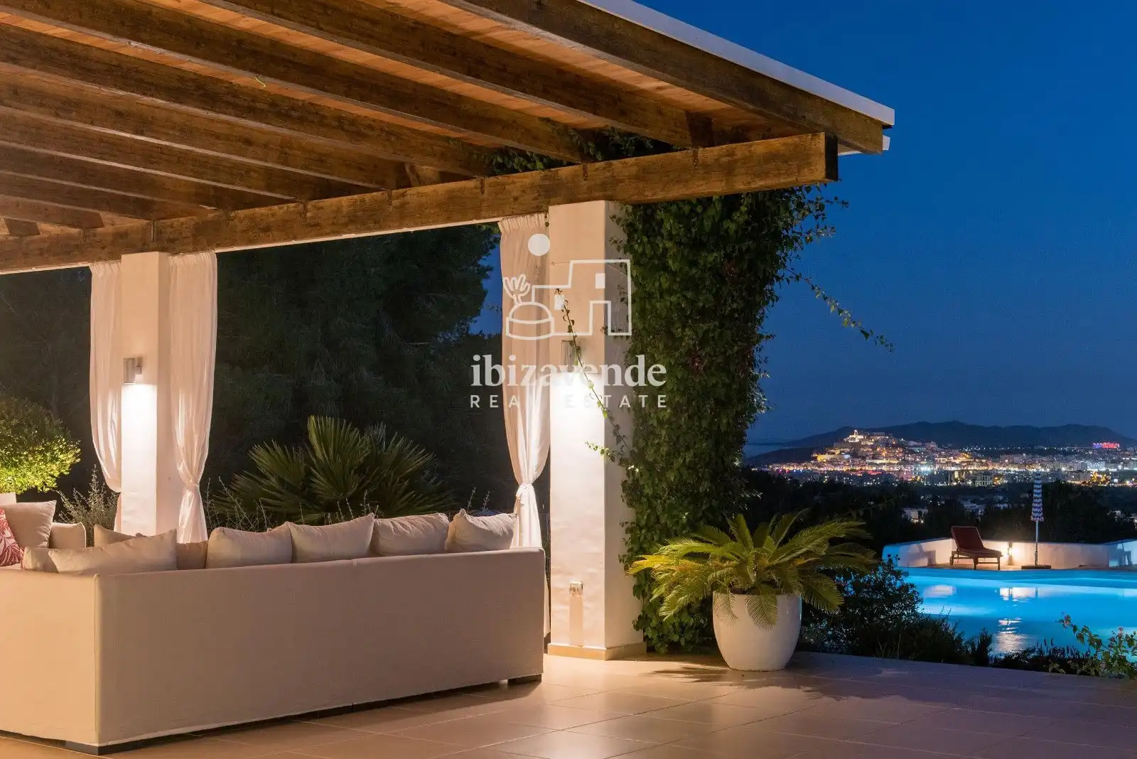 Terraza de Casa o chalet de alquiler en Santa Eulària des Riu con Aire acondicionado, Calefacción y Terraza