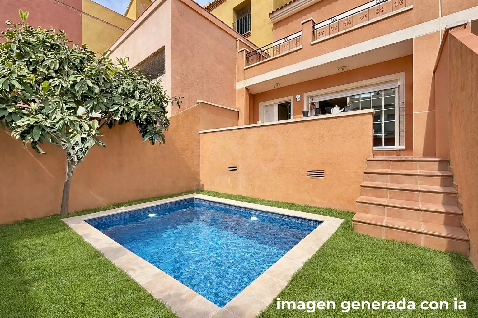 Swimming pool of Detached homes for sale in Sant Jaume dels Domenys  with Air Conditioner and Heating