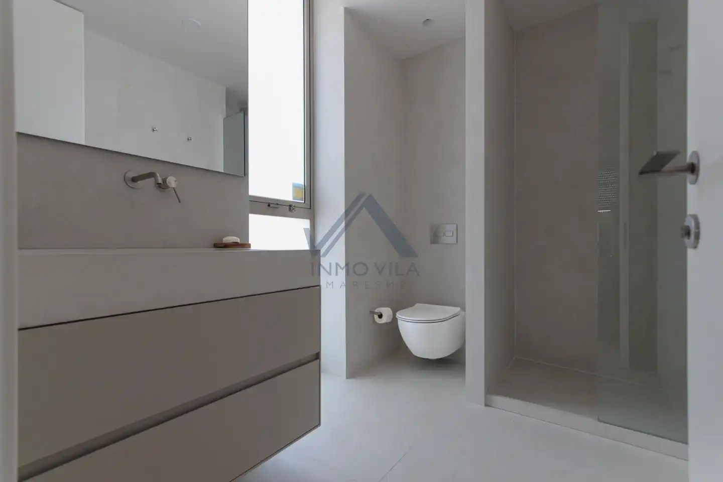 Badezimmer von Haus oder Chalet zum Verkauf in Sant Vicenç de Montalt mit Klimaanlage, Privatgarten und Terrasse