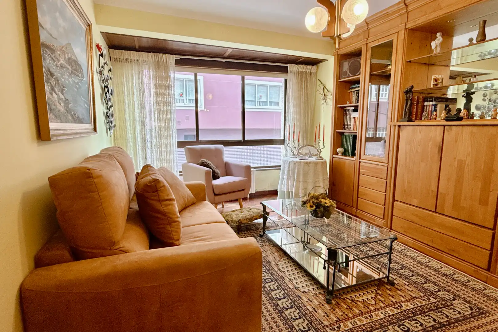 Sala de estar de Piso en venta en Carballo con Amueblado