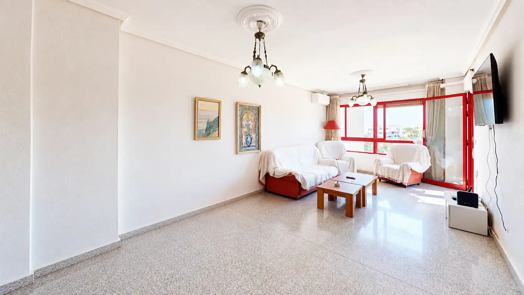 Sala de estar de Piso en venta en Sant Joan d'Alacant con Aire acondicionado, Calefacción y Balcón