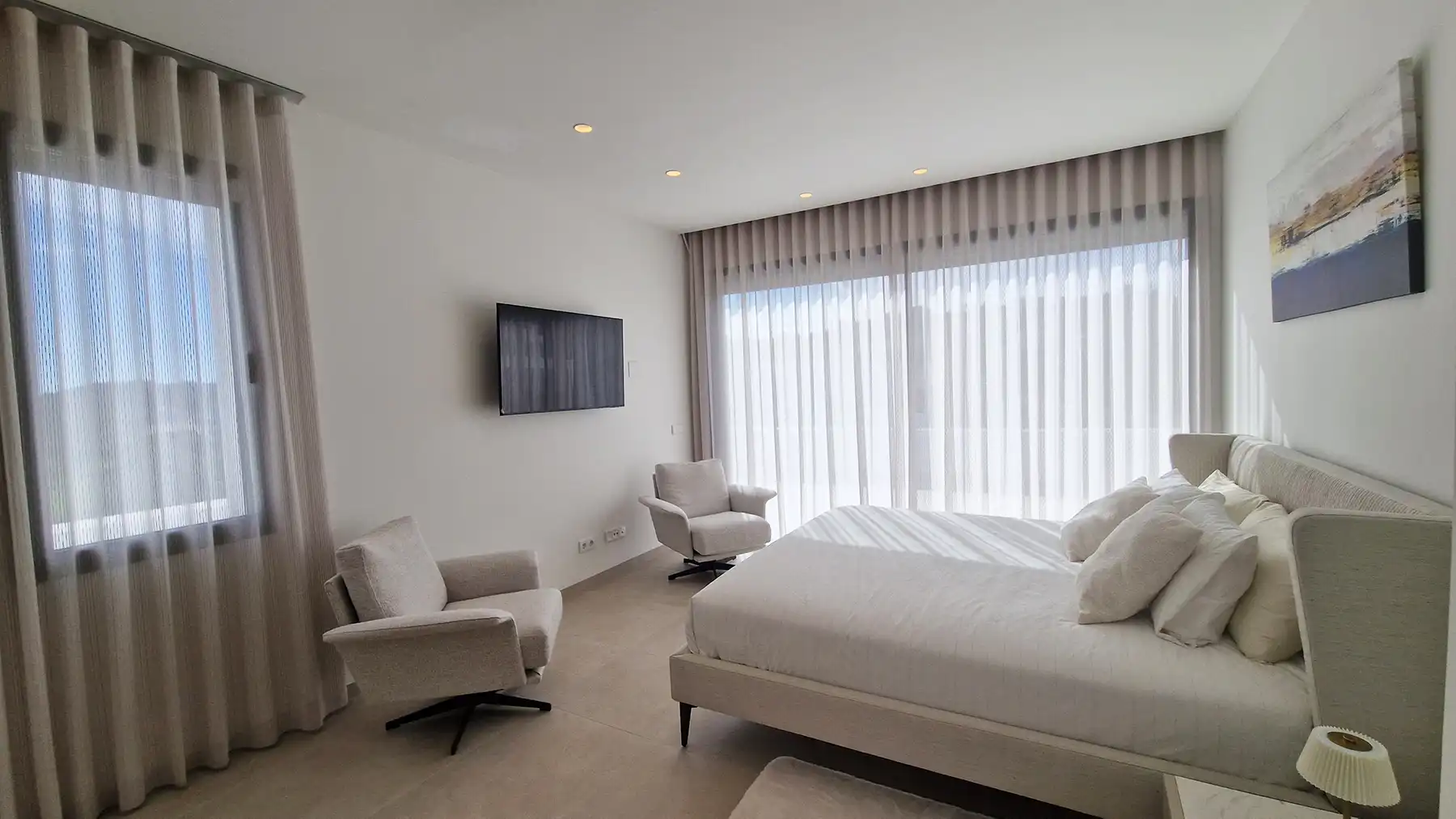 Sala de estar de Casa o chalet en venta en Mijas con Aire acondicionado, Jardín privado y Terraza