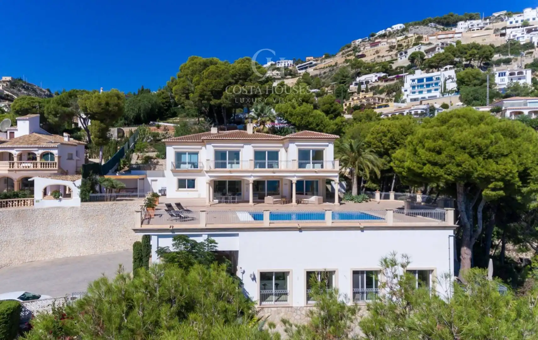 Exterior view of Houses for sale in Jávea / Xàbia  with Air Conditioner, Private garden and Terrace