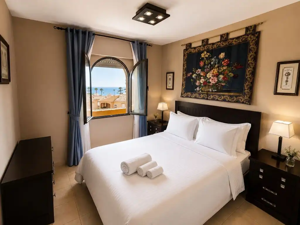 Dormitori de Àtic en venda en Mijas amb Aire condicionat, Terrassa i Moblat