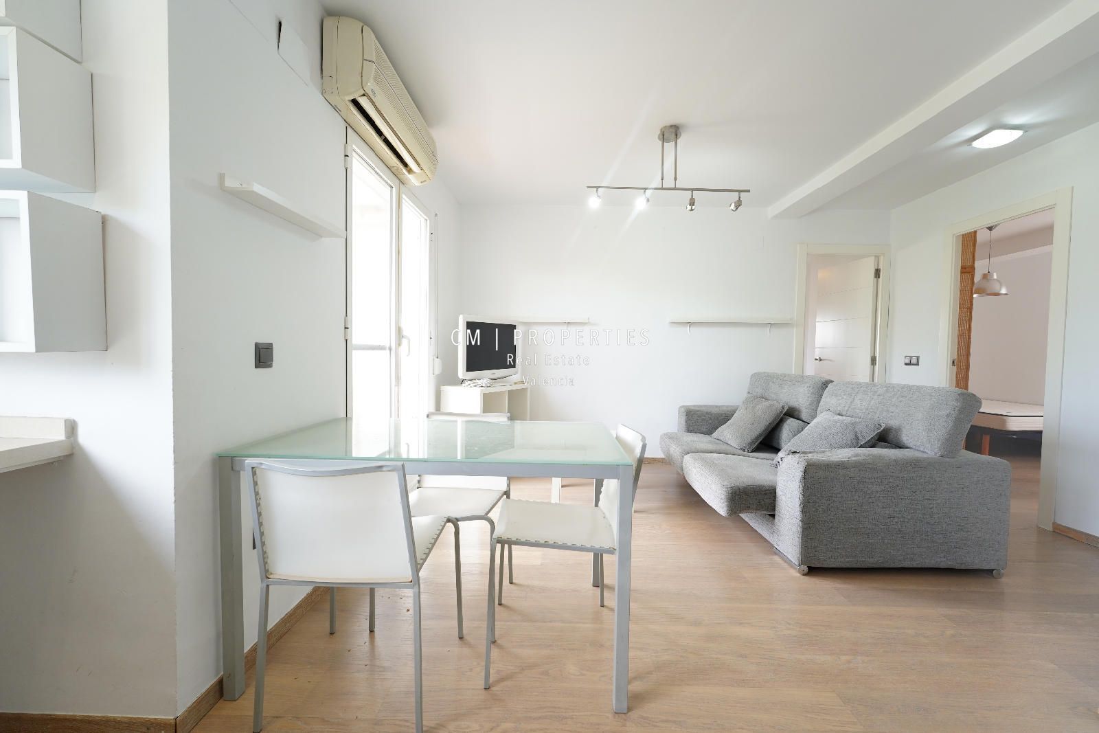 Sala d'estar de Pis de lloguer en  Valencia Capital amb Aire condicionat, Calefacció i Terrassa