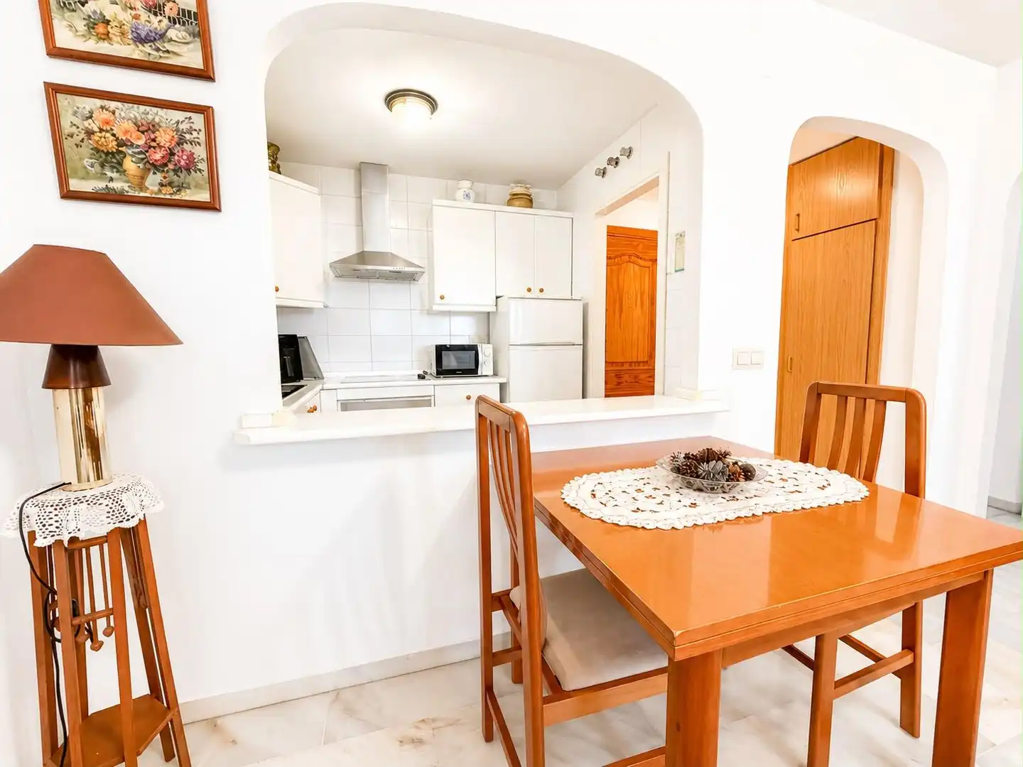 Kitchen of Flat for sale in Benalmádena  with Air Conditioner, Terrace and Furnished
