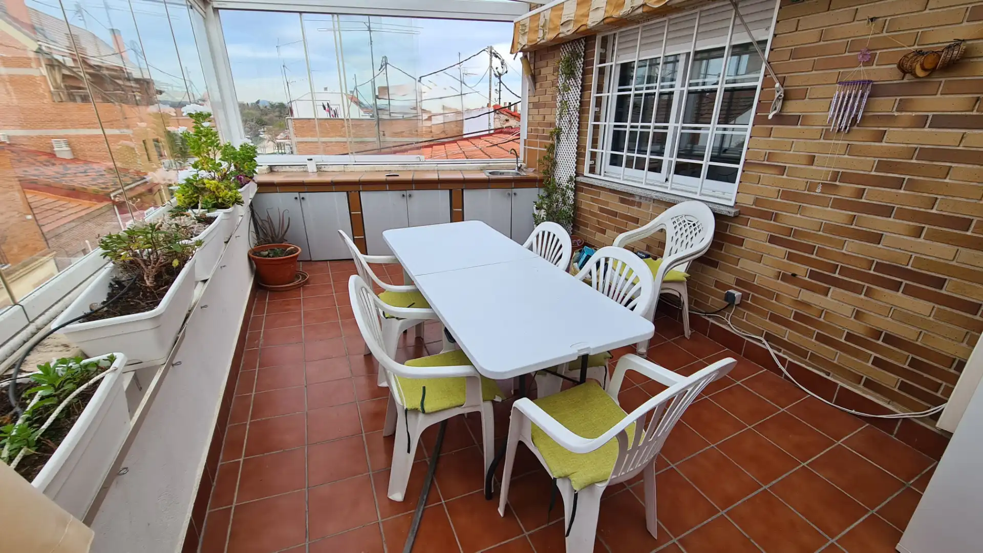 Terrace of Attic for sale in  Madrid Capital  with Air Conditioner, Heating and Parquet flooring