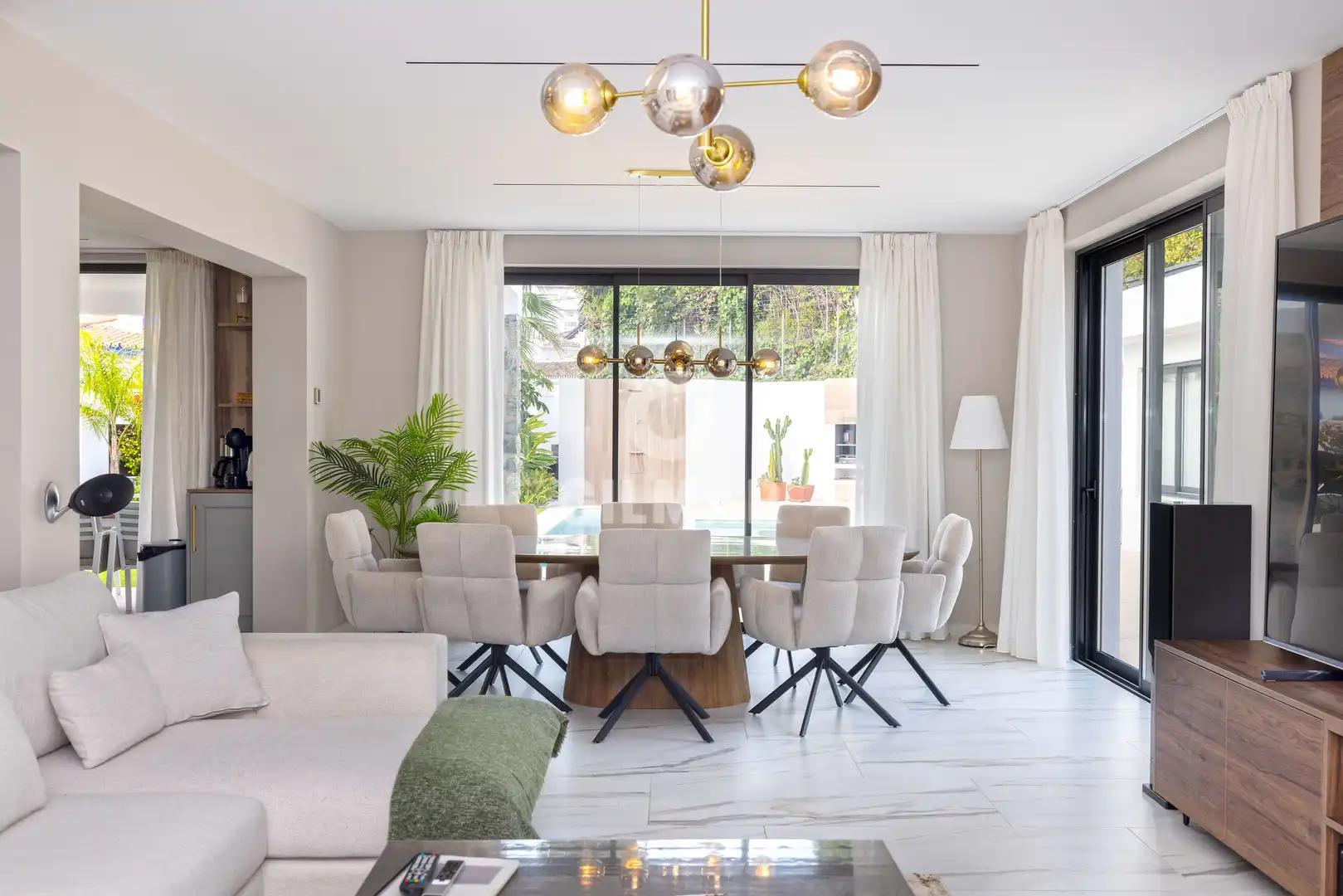 Dining room of Houses for sale in Benalmádena  with Heating, Private garden and Swimming Pool