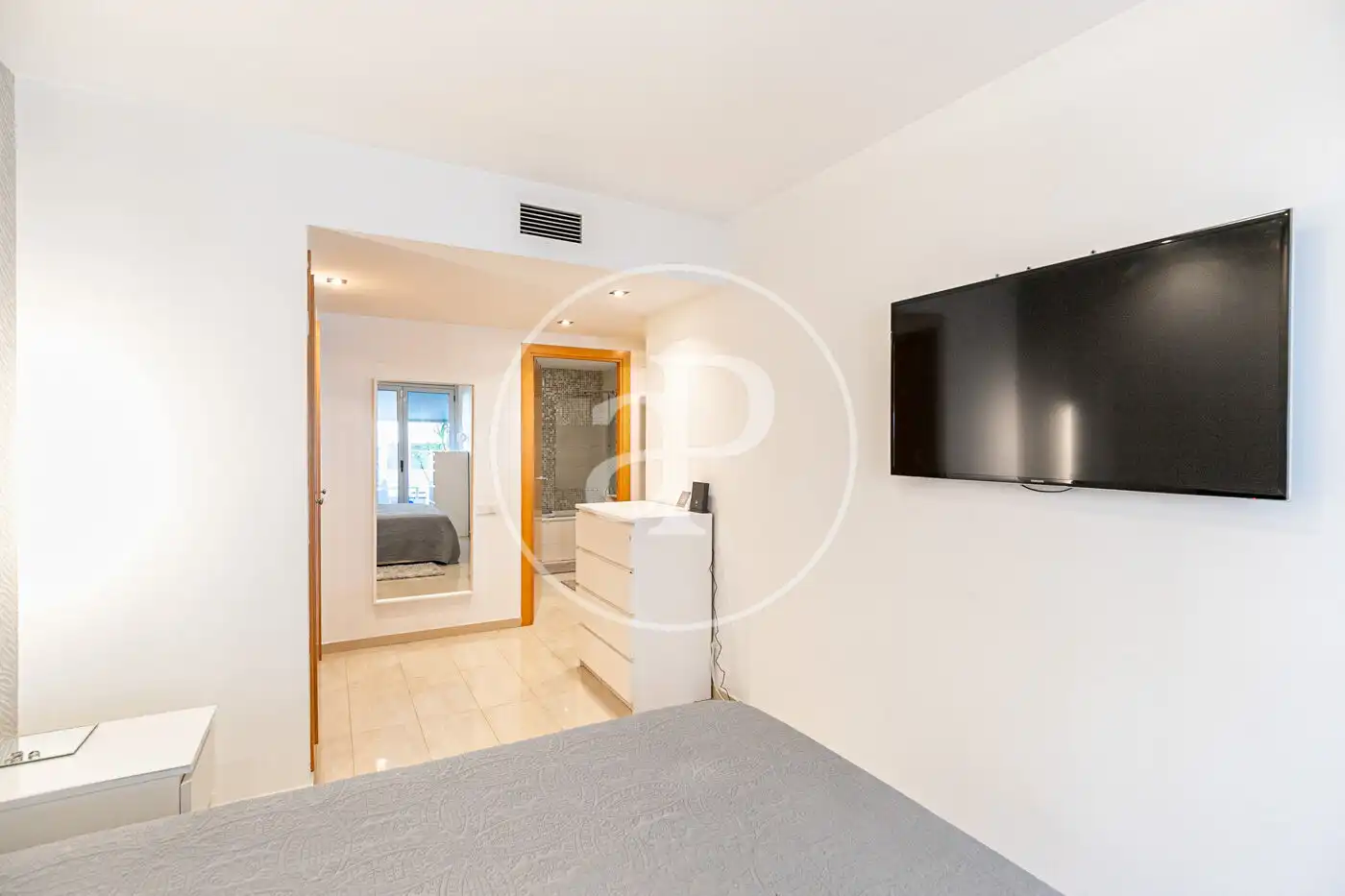 Bedroom of Flat for rent in Badalona  with Air Conditioner, Heating and Terrace