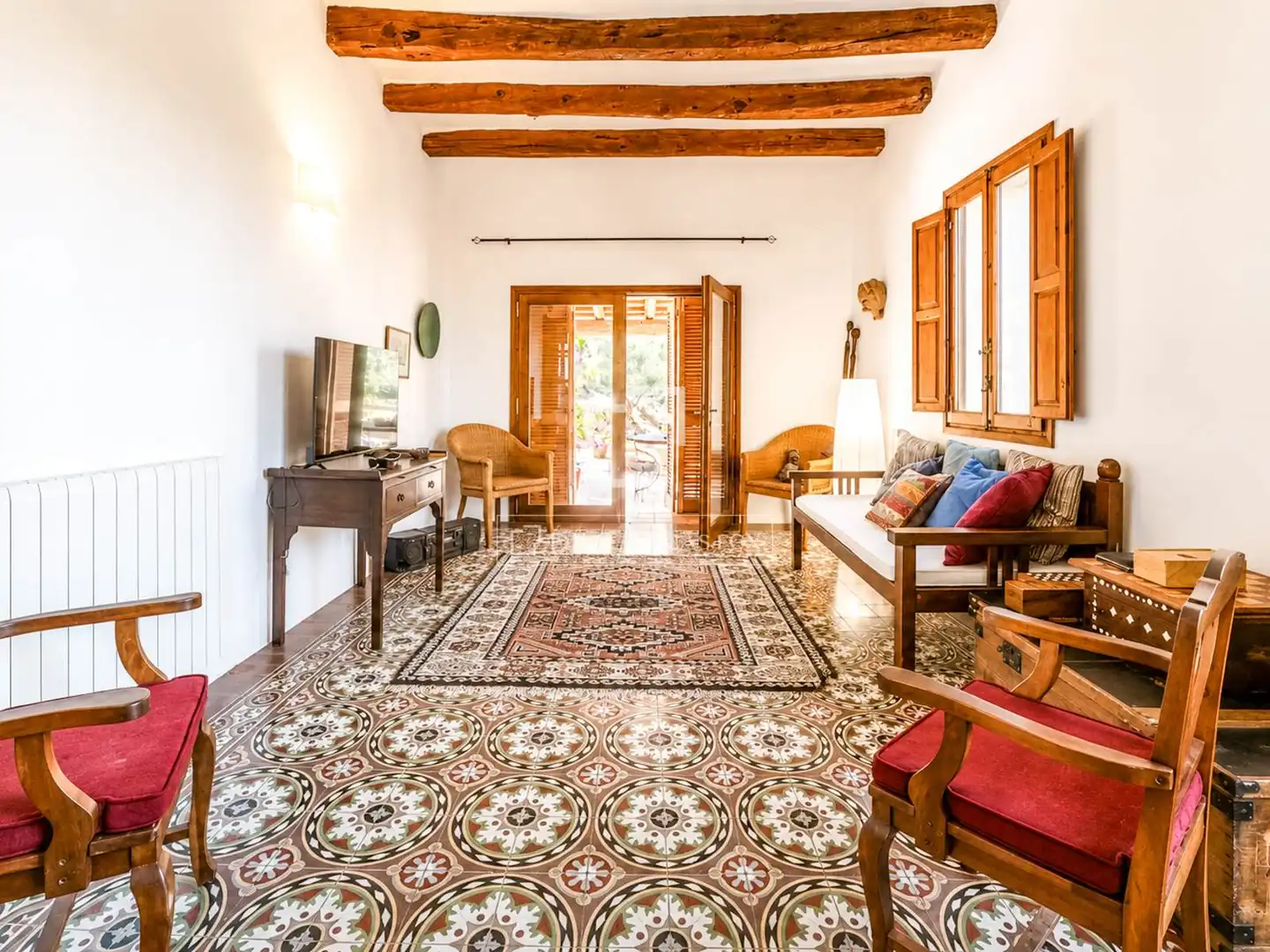 Sala de estar de Finca rústica en venta en Piera con Calefacción, Jardín privado y Trastero