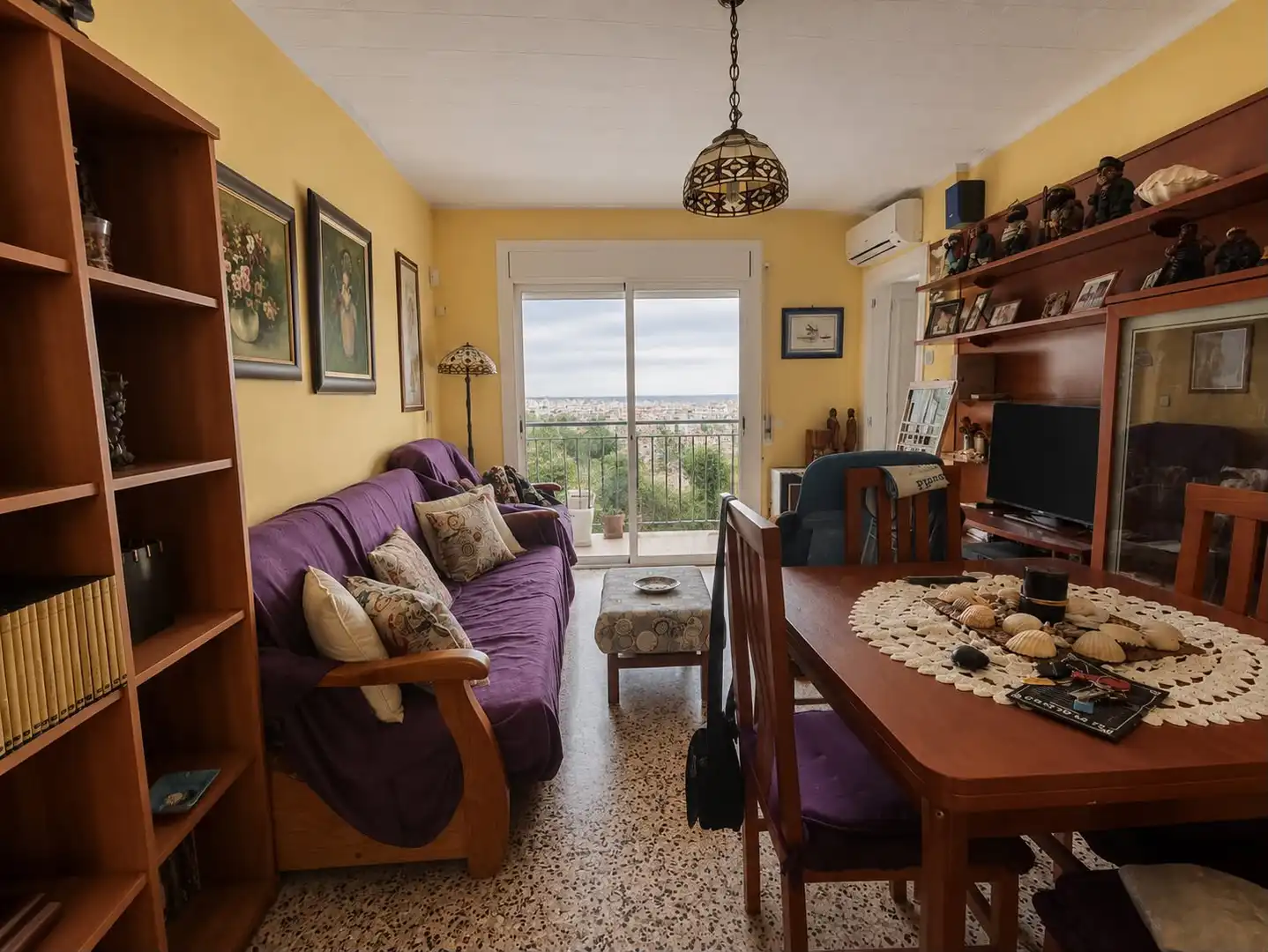 Sala d'estar de Pis en venda en Blanes amb Aire condicionat, Calefacció i Moblat