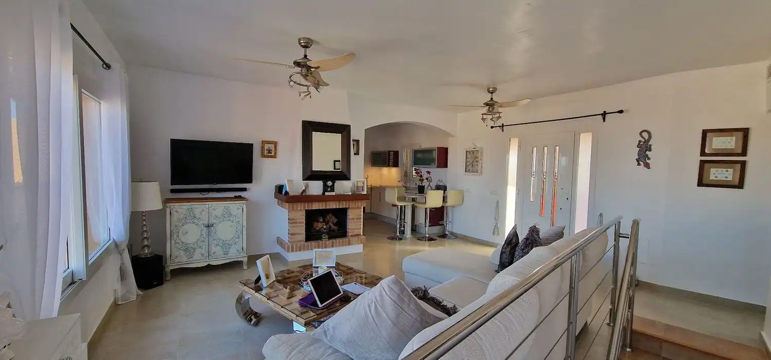 Sala de estar de Casa o chalet en venta en Mojácar con Aire acondicionado, Calefacción y Terraza