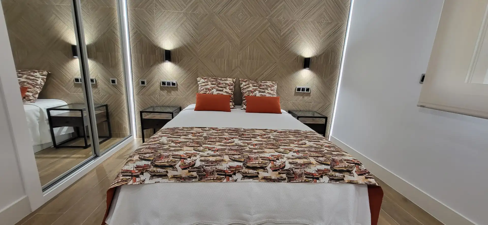 Dormitori de Apartament de lloguer en Málaga amb Aire condicionat, Calefacció i Moblat