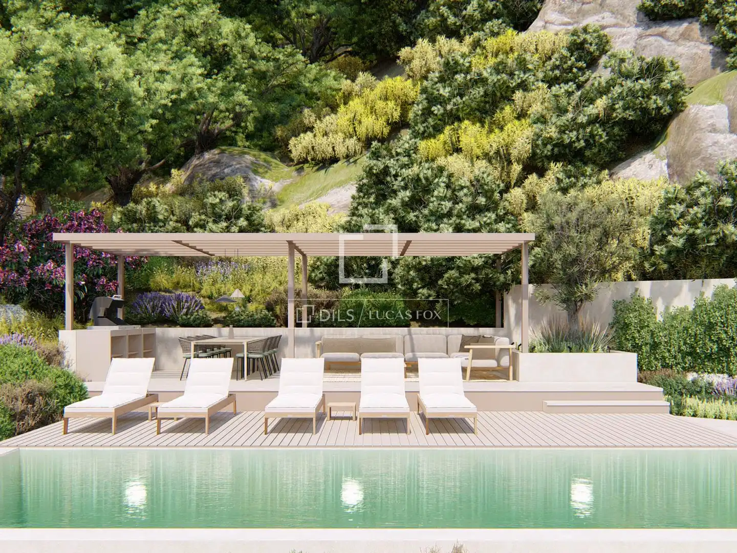 Terrasse von Haus oder Chalet zum Verkauf in Begur mit Klimaanlage, Heizung und Privatgarten
