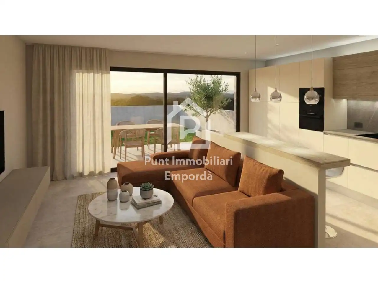 Sala de estar de Casa o chalet en venta en Cantallops con Aire acondicionado, Calefacción y Jardín privado