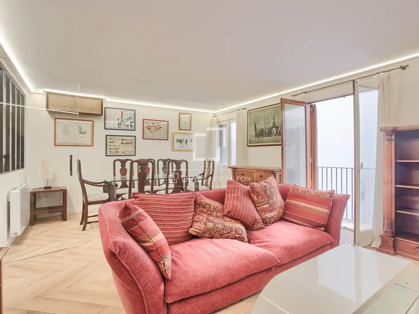 Living room of Flat for rent in  Palma de Mallorca  with Air Conditioner, Furnished and Balcony