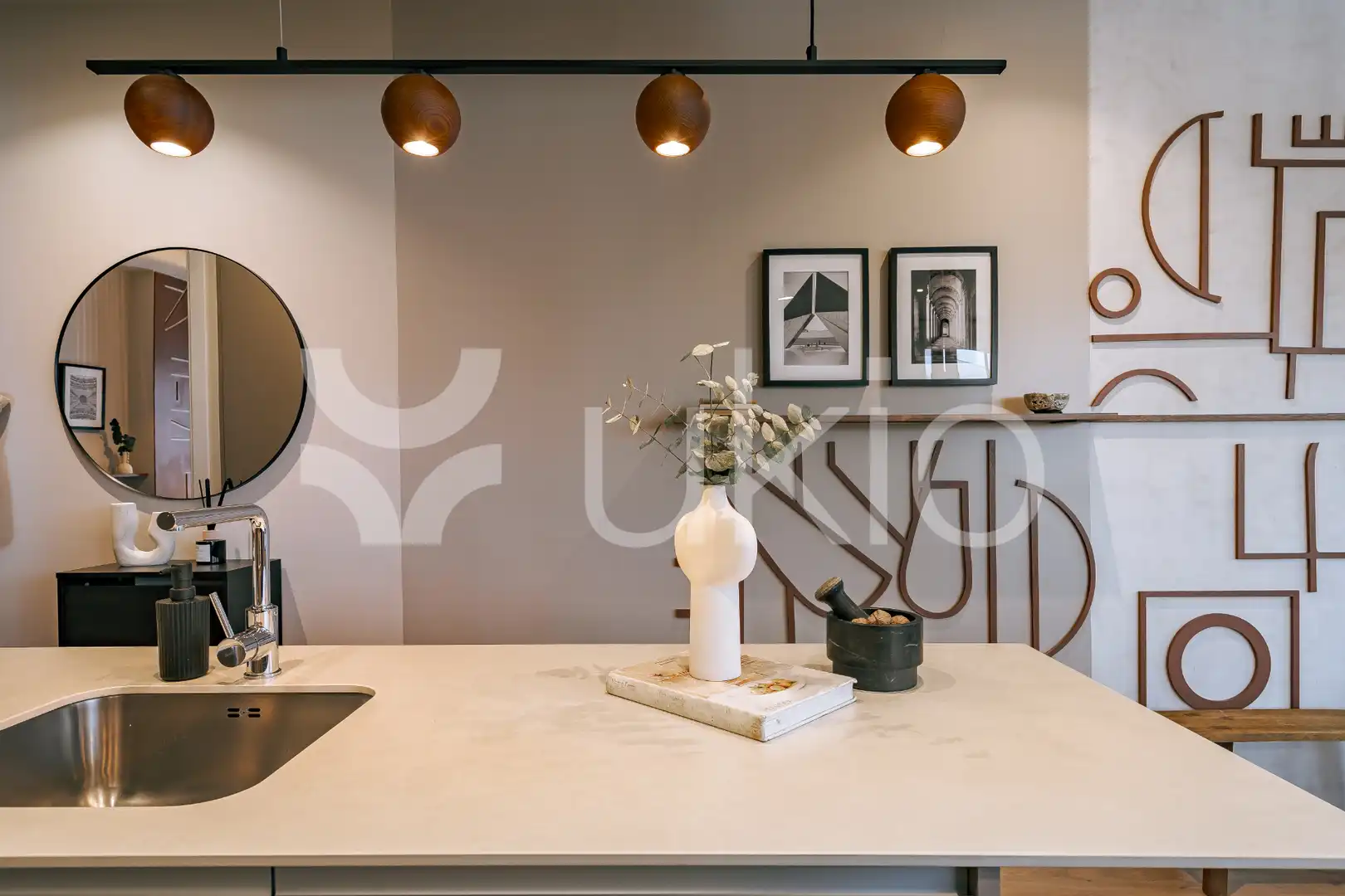 Cuina de Apartament de lloguer en Madrid amb Aire condicionat, Calefacció i Terrassa