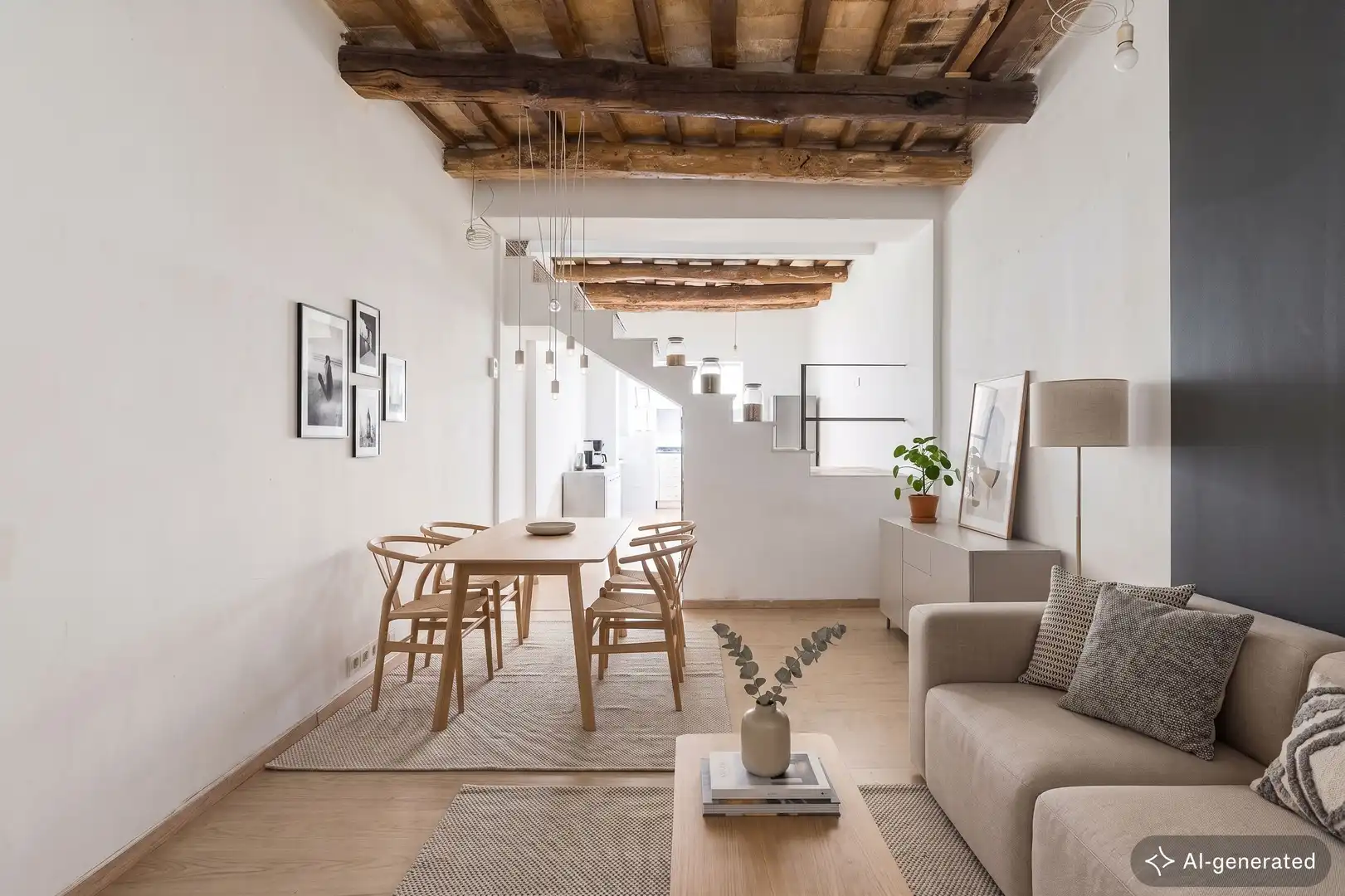 Sala d'estar de Casa adosada en venda en Barcelona amb Calefacció i Terrassa