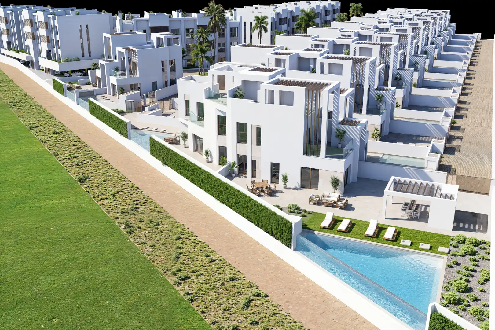Vista exterior de Casa o chalet en venta en Los Alcázares con Aire acondicionado, Calefacción y Jardín privado