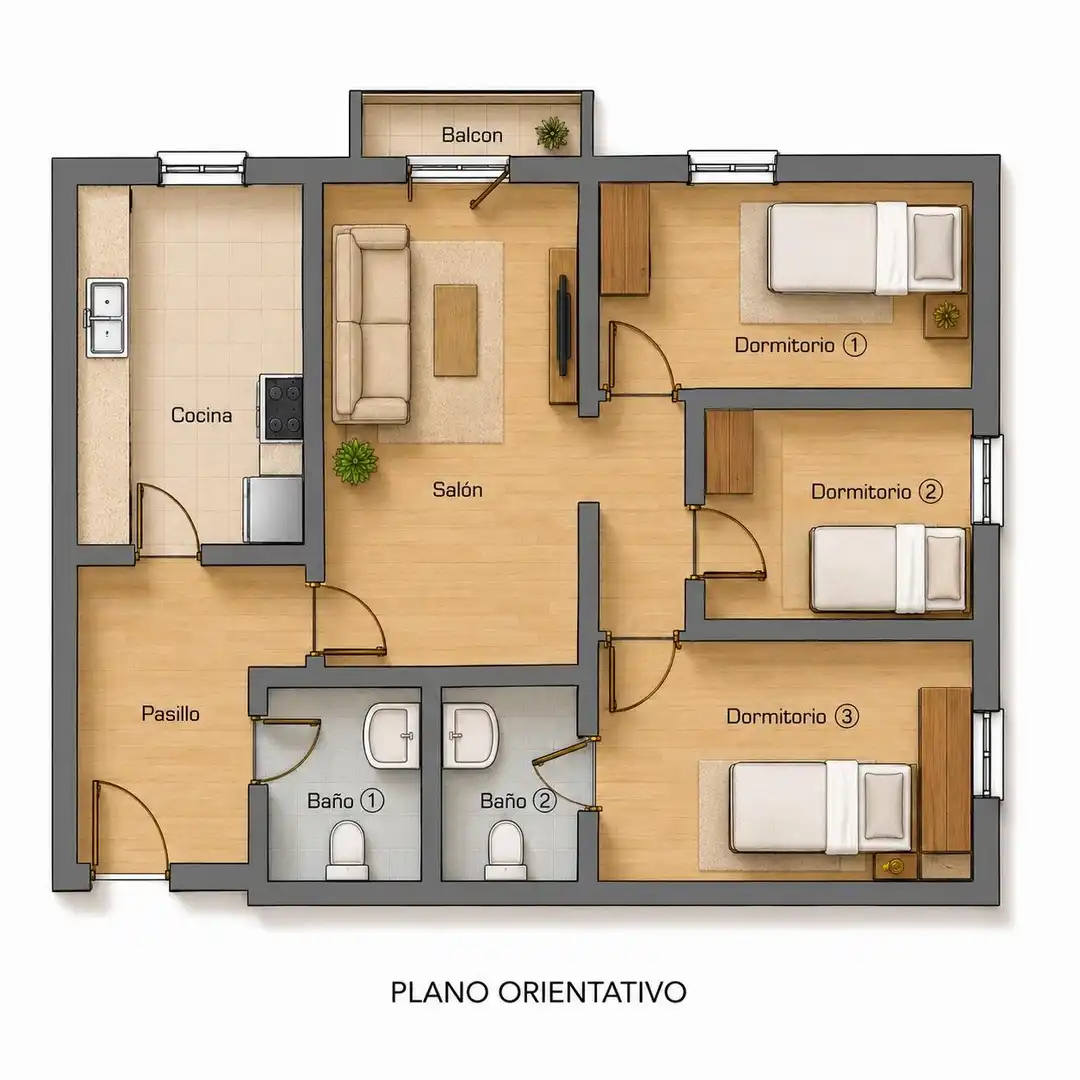 Piso en venta en Chiclana de la Frontera con Terraza, Trastero y Balcón
