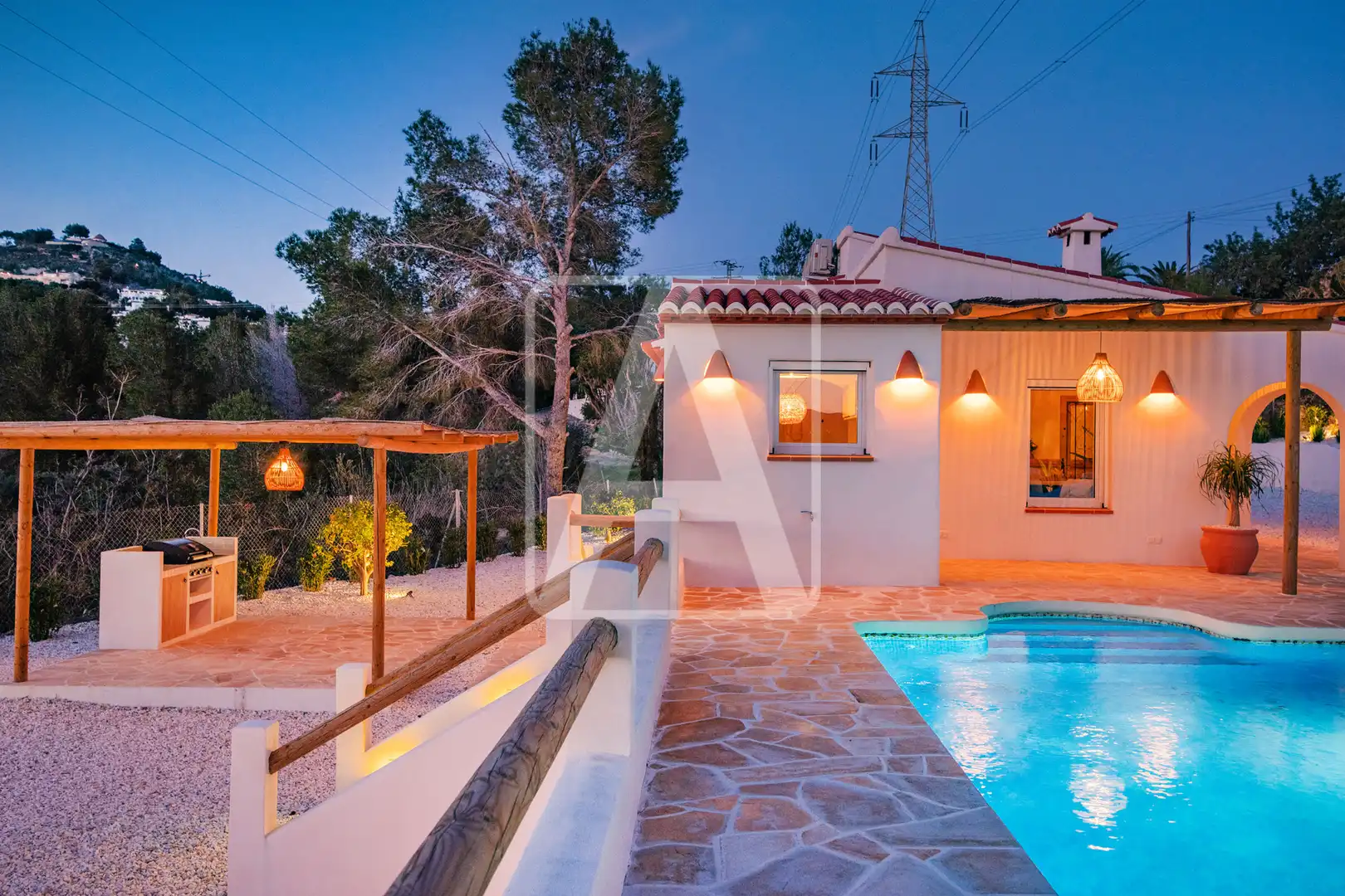 Vista exterior de Casa o chalet en venta en Calpe / Calp con Aire acondicionado, Jardín privado y Terraza