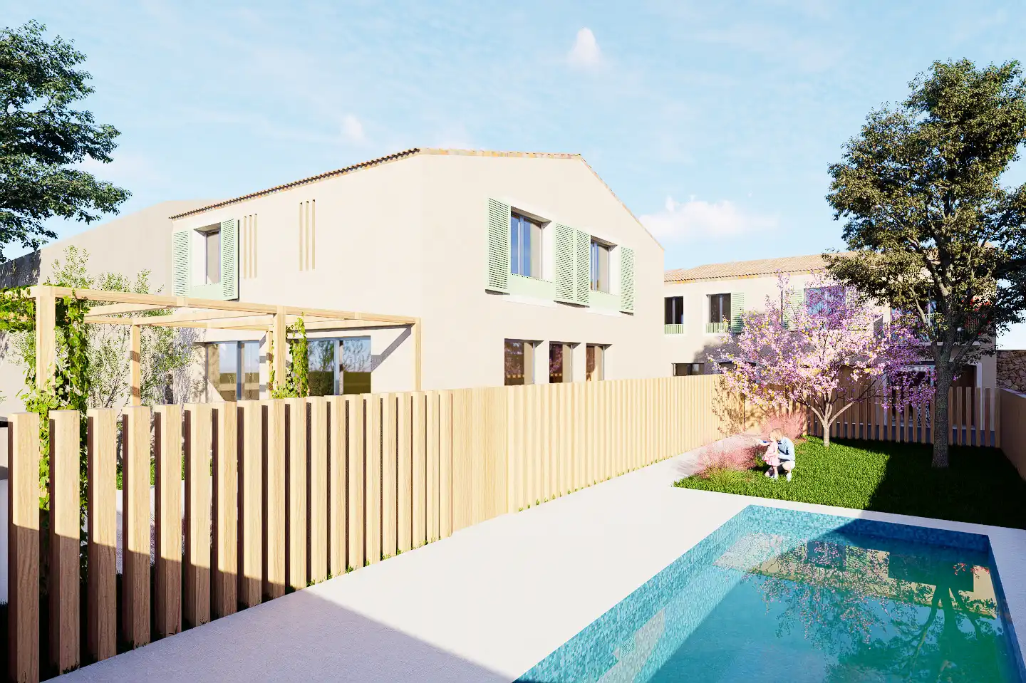 Jardín de Casa adosada en venta en Forallac con Aire acondicionado, Calefacción y Jardín privado