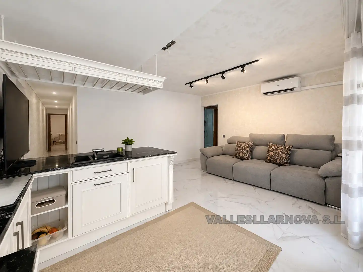Sala d'estar de Pis en venda en Mollet del Vallès amb Aire condicionat, Parquet i Balcó