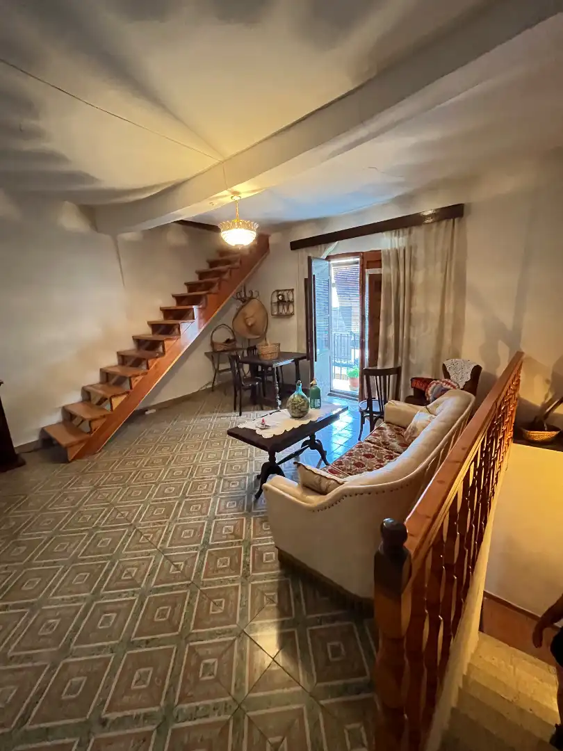 Sala d'estar de Finca rústica en venda en Cogolludo amb Jardí privat, Moblat i Balcó
