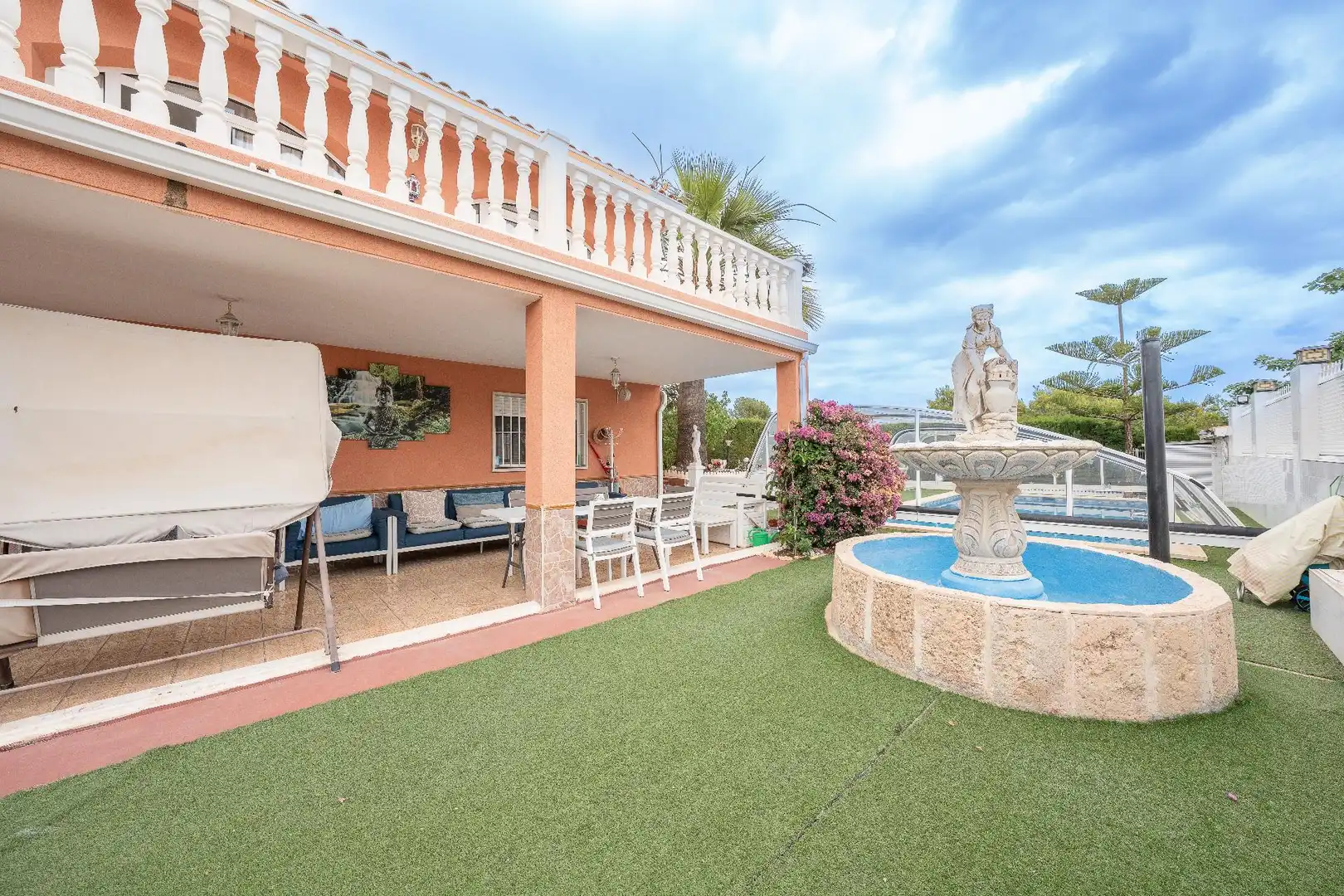 Terrassa de Casa o xalet en venda en La Nucia amb Calefacció, Jardí privat i Terrassa