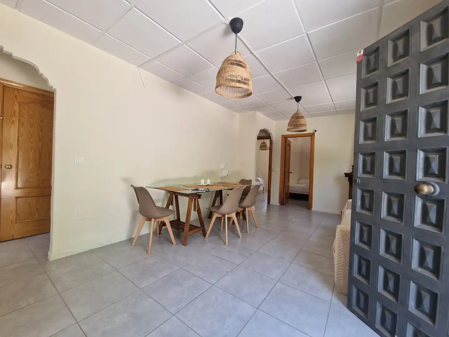 Menjador de Finca rústica de lloguer en Málaga amb Aire condicionat, Piscina i Moblat