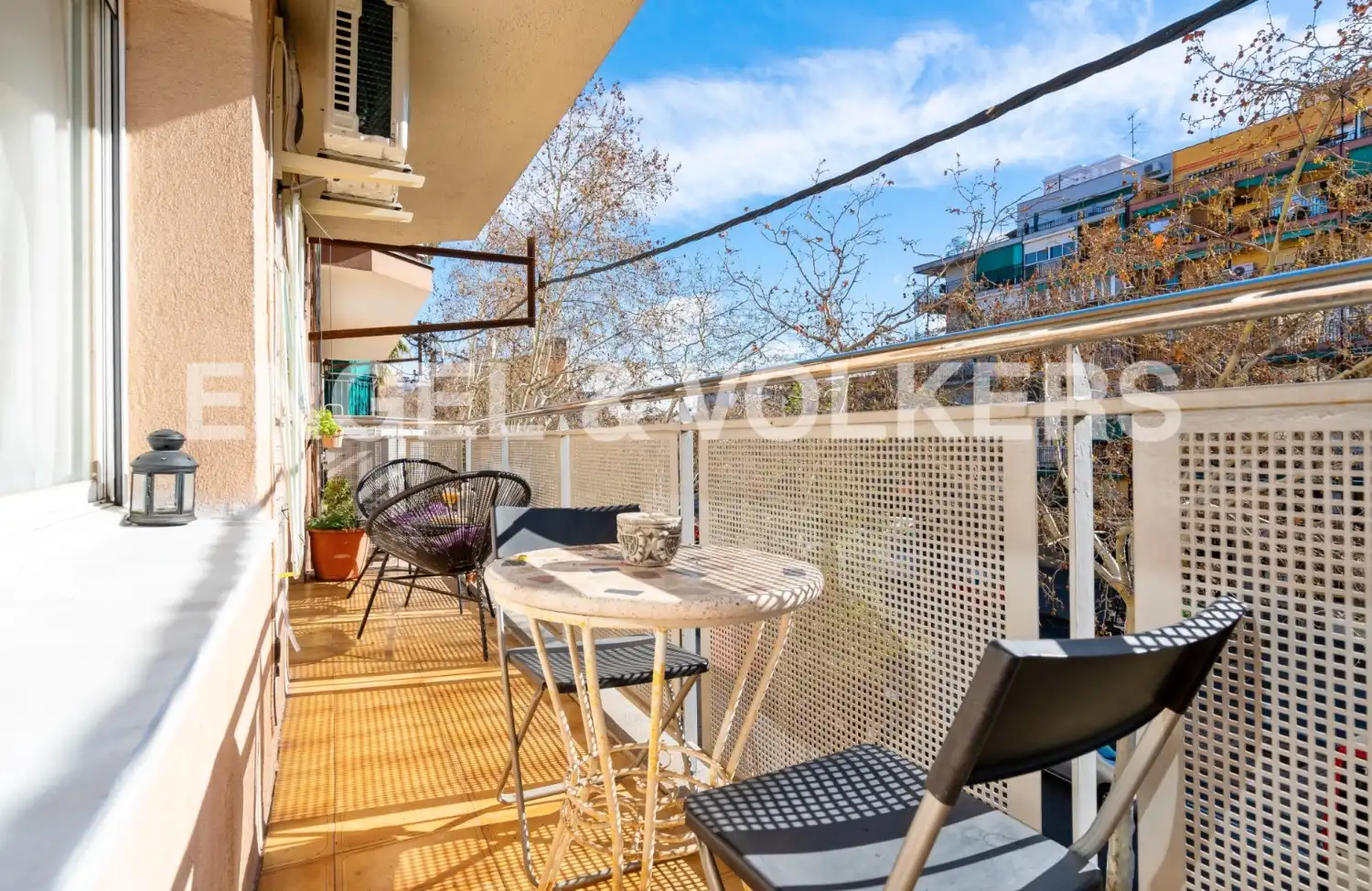Terrasse von Wohnung zur Miete in Barcelona mit Klimaanlage, Heizung und Parkett