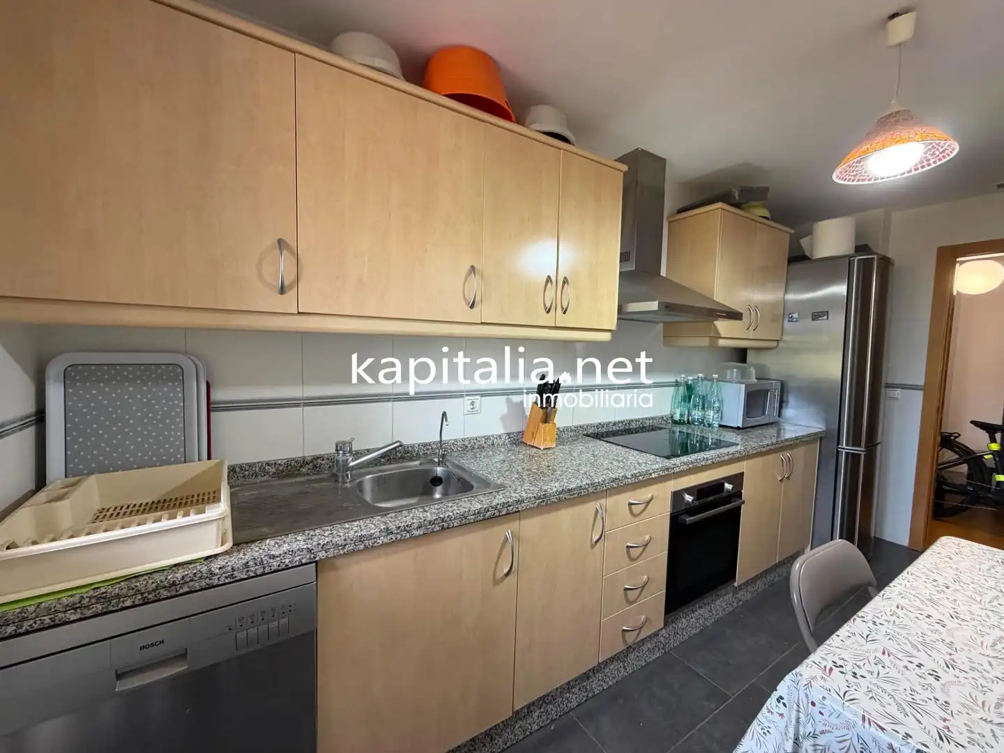 Küche von Dachboden zum Verkauf in Cocentaina mit Klimaanlage, Terrasse und Möbliert