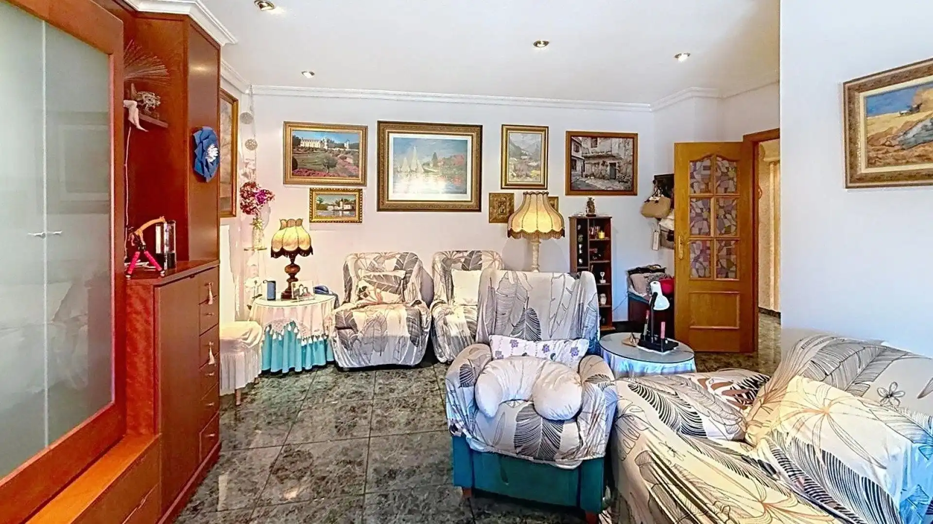 Living room of Flat for sale in Molina de Segura  with Furnished