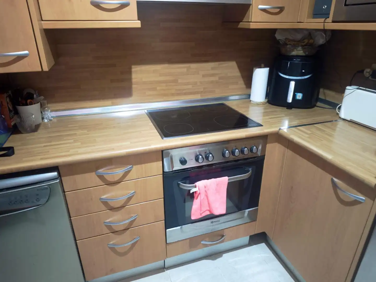 Küche von Wohnung zum Verkauf in Cuarte de Huerva mit Heizung, Terrasse und Abstellraum
