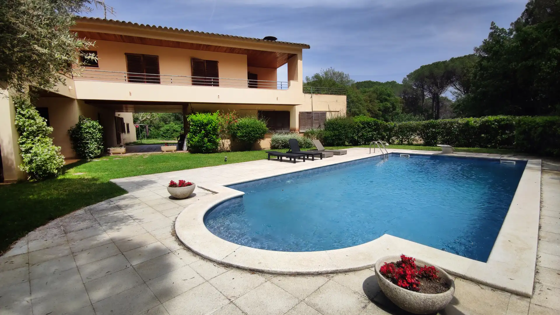 Piscina de Finca rústica en venda en Santa Cristina d'Aro amb Calefacció, Jardí privat i Terrassa