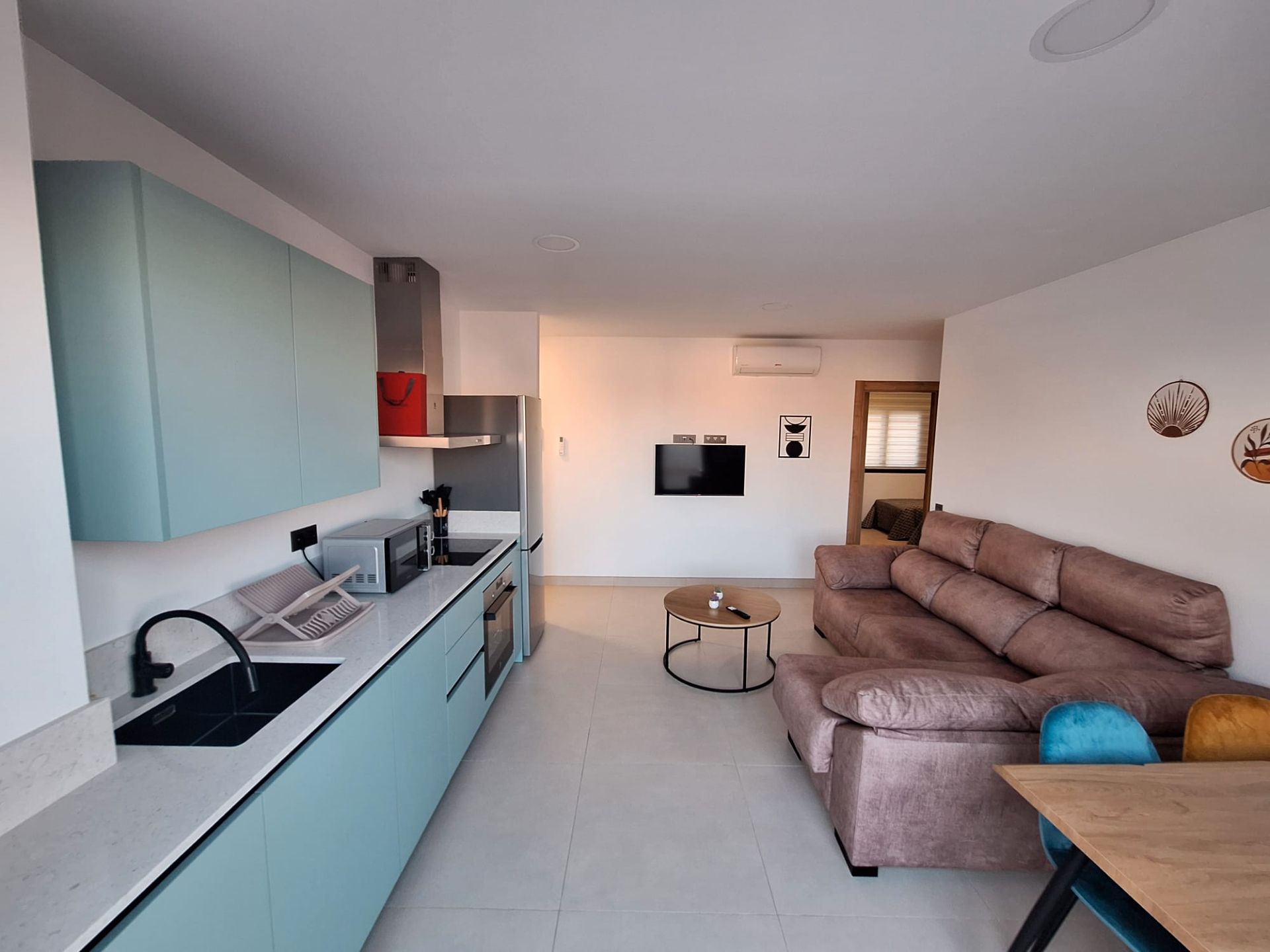 Sala de estar de Ático de alquiler en  Almería Capital con Aire acondicionado, Calefacción y Terraza
