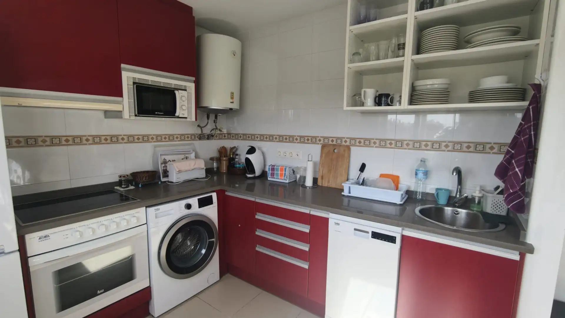 Küche von Wohnung zum Verkauf in Avilés mit Heizung und Parkett