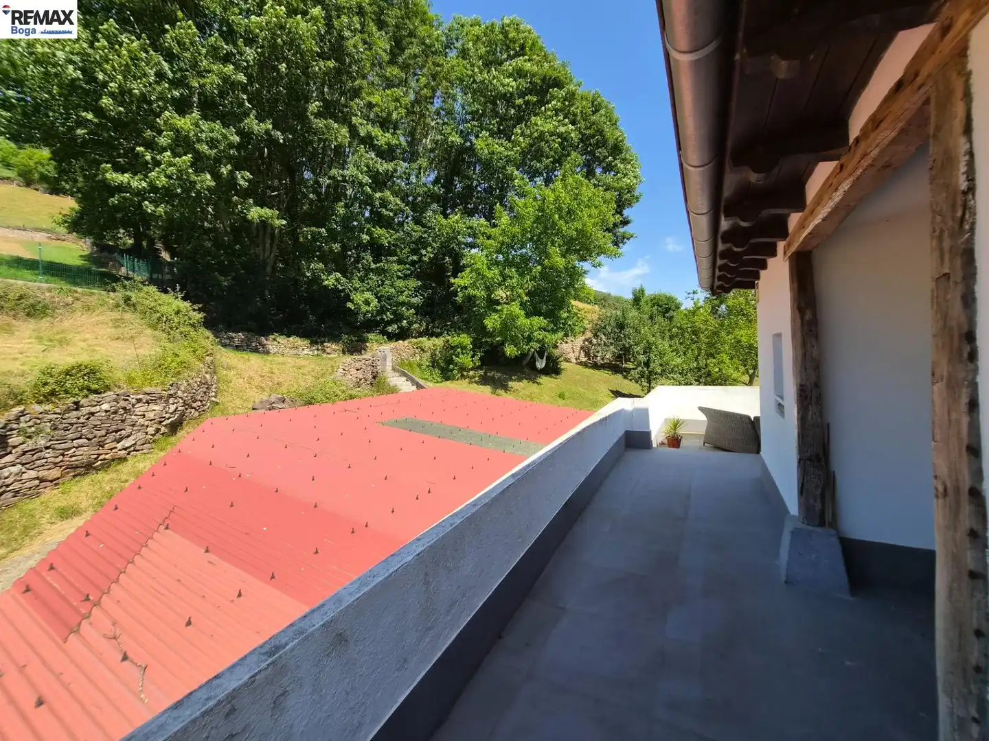 Terrassa de Casa o xalet en venda en Berastegi amb Calefacció, Jardí privat i Terrassa
