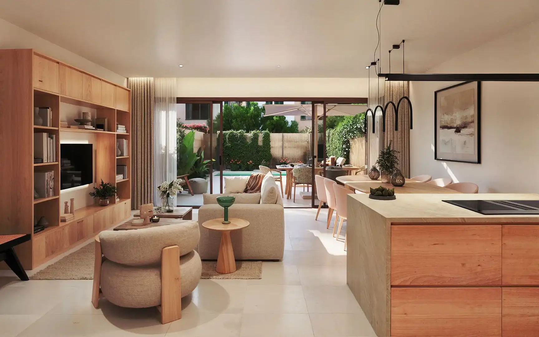 Living room of Houses for sale in Campos  with Air Conditioner, Heating and Swimming Pool