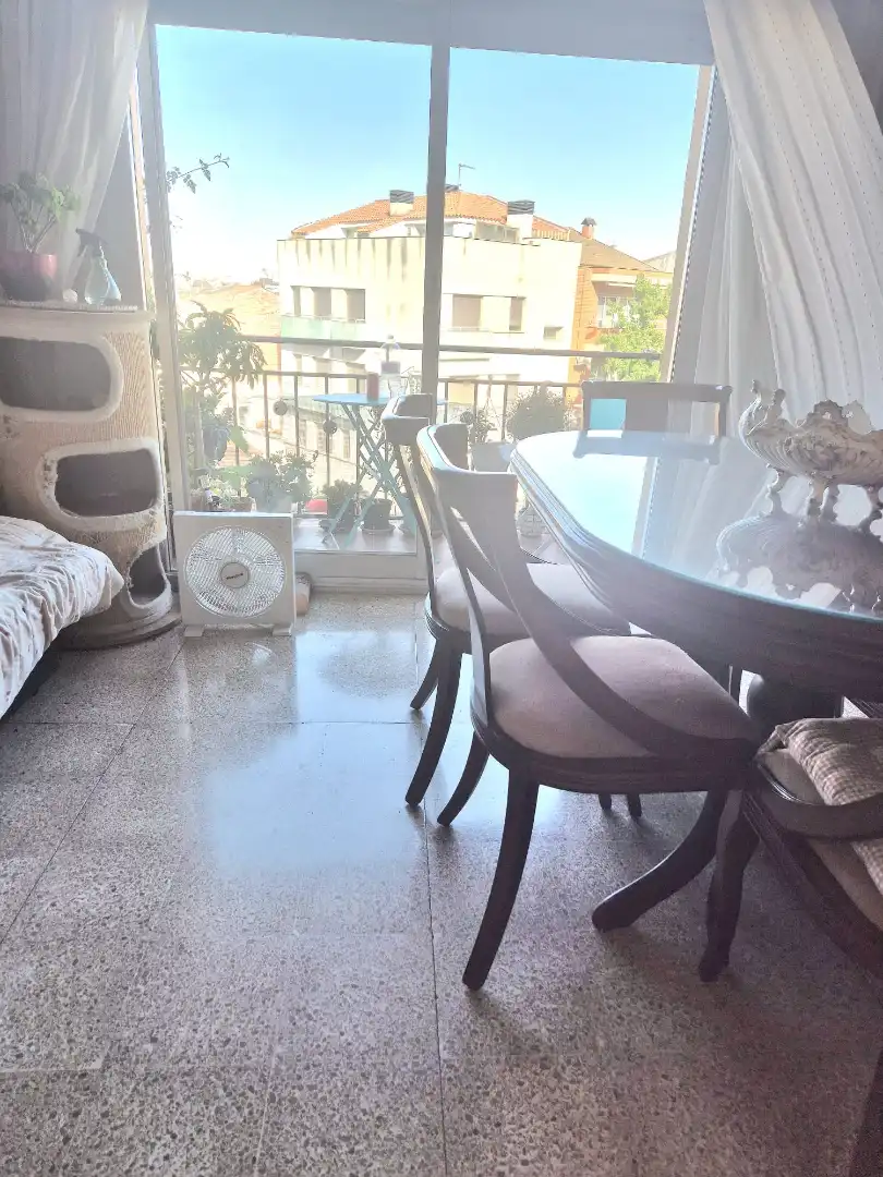 Dining room of Flat for sale in Terrassa  with Heating, Furnished and Balcony