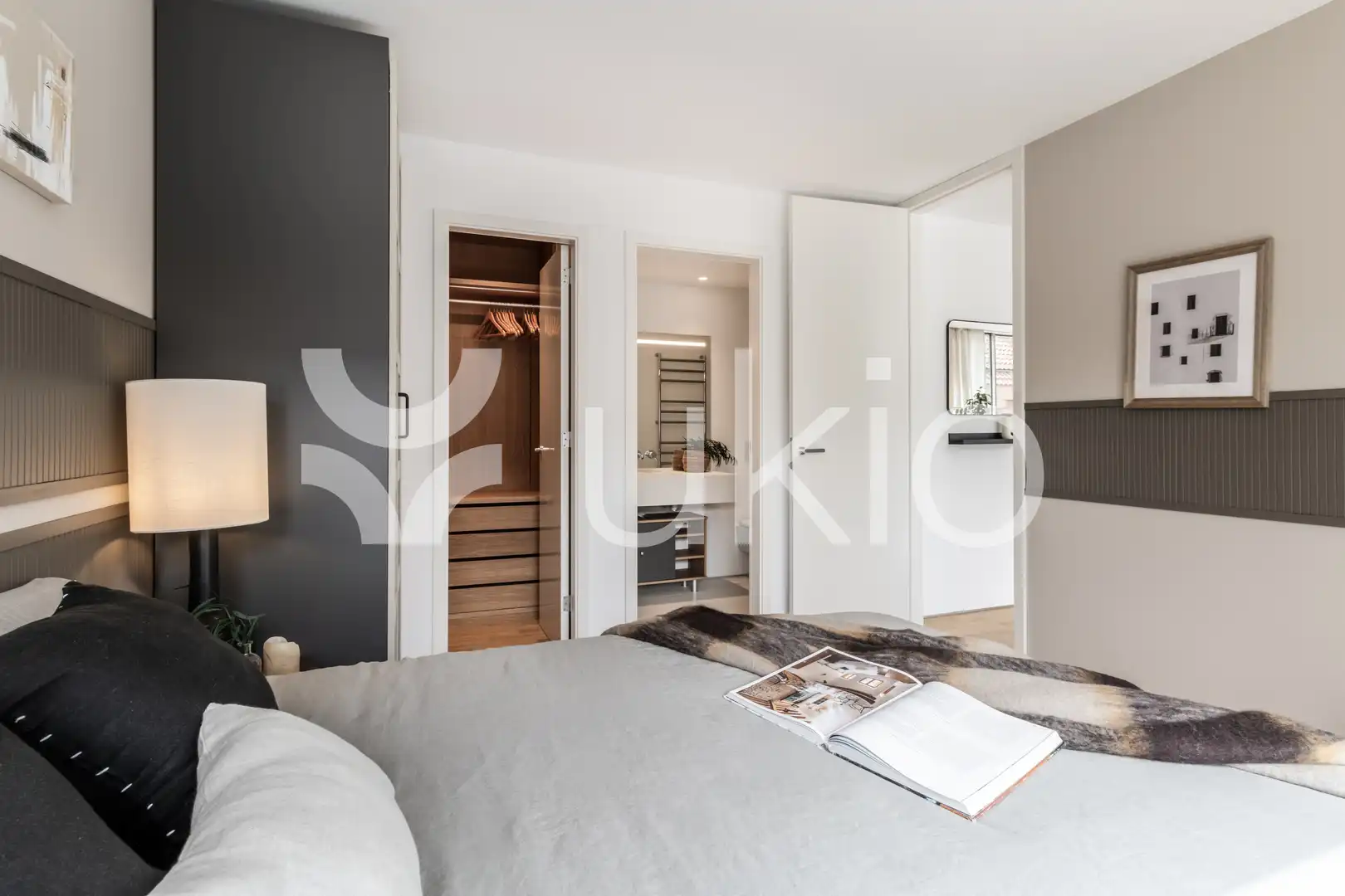Schlafzimmer von Wohnungen zur Miete in Madrid mit Klimaanlage, Heizung und Möbliert