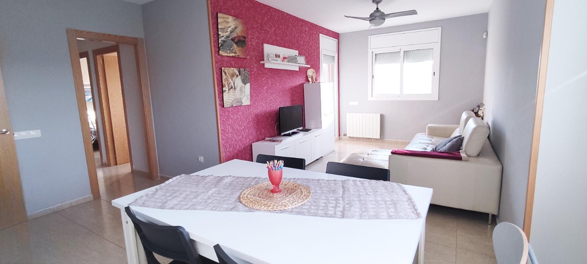 Living room of Flat to rent in Roda de Berà  with Air Conditioner, Heating and Terrace