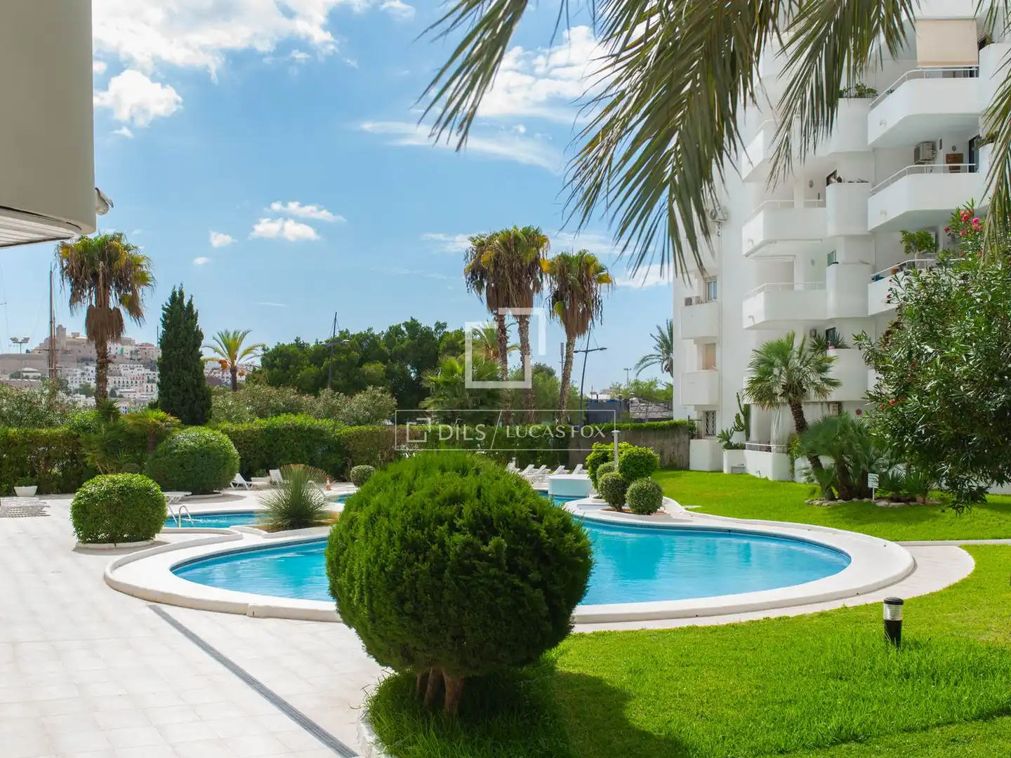 Außenansicht von Wohnung zum Verkauf in Eivissa mit Klimaanlage, Heizung und Privatgarten