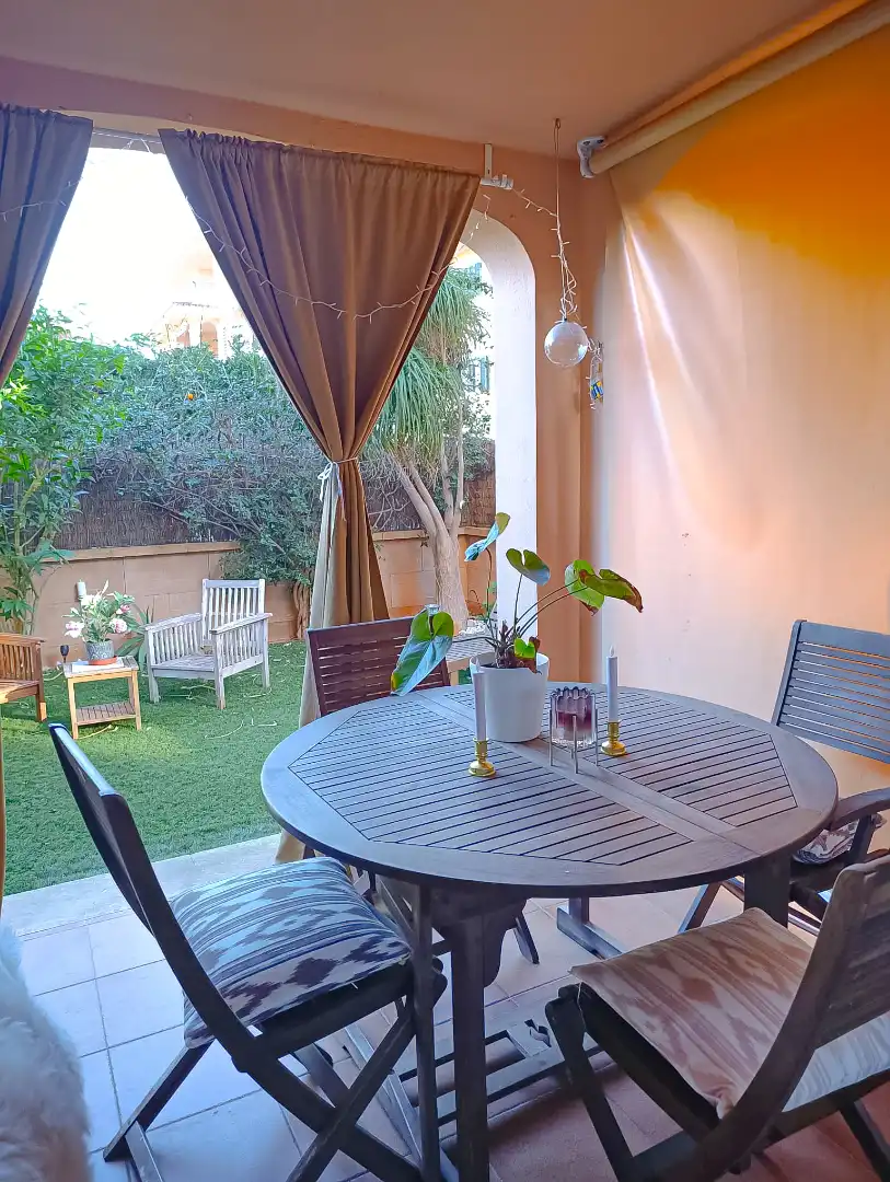 Garten von Wohnung zum Verkauf in Llucmajor mit Klimaanlage, Heizung und Möbliert