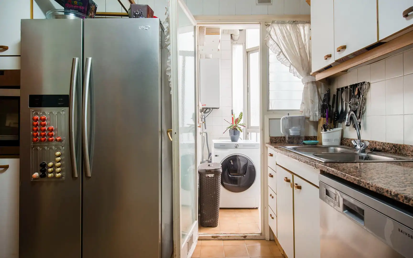 Kitchen of Flat for sale in Barcelona  with Air Conditioner, Heating and Terrace