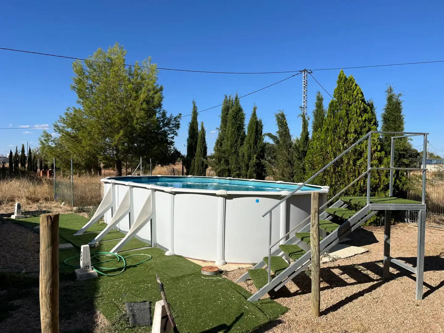 Piscina de Casa o chalet en venta en Villarrobledo con Aire acondicionado, Jardín privado y Terraza