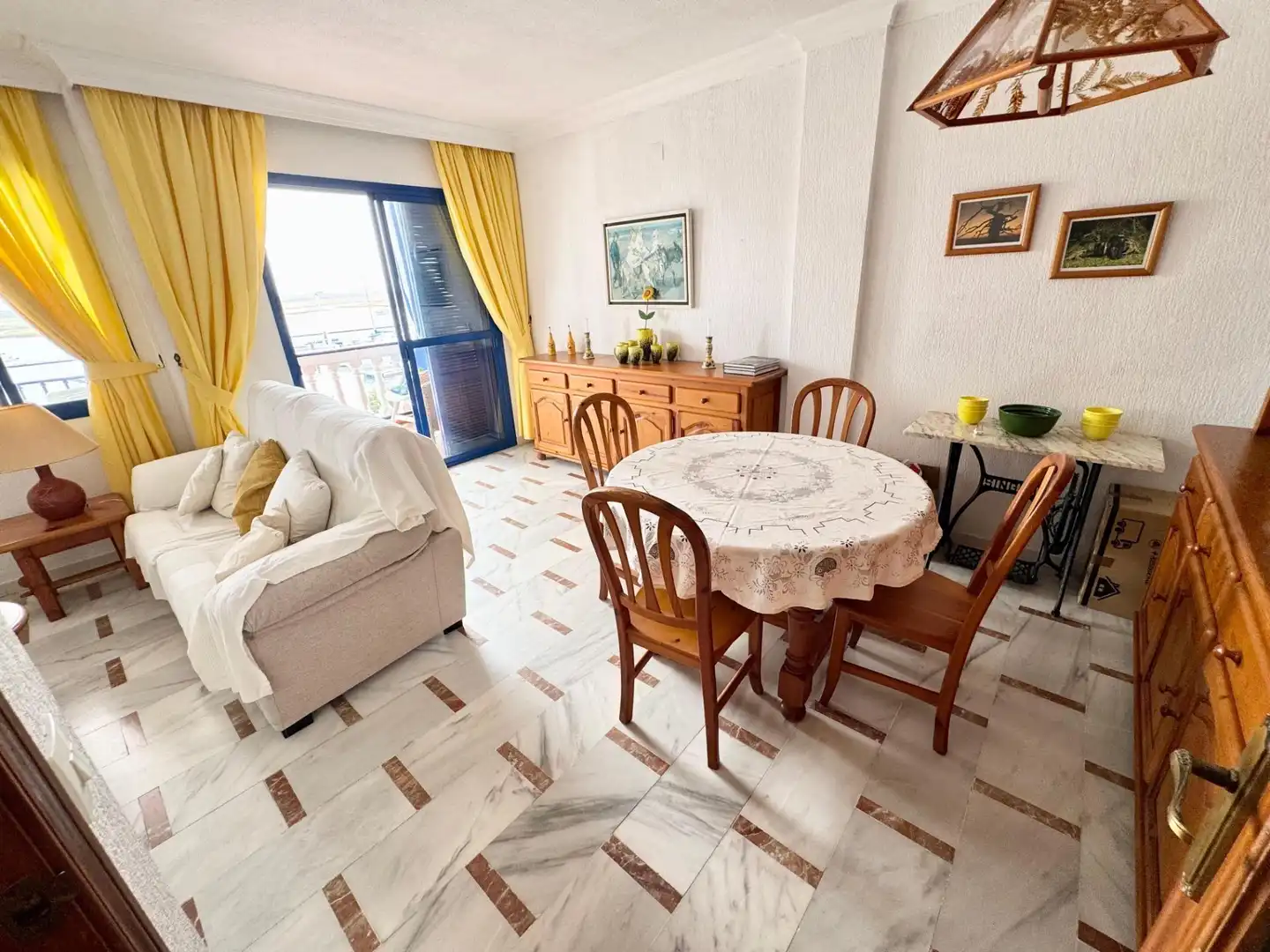 Dining room of Flat for sale in Punta Umbría  with Terrace, Furnished and Balcony