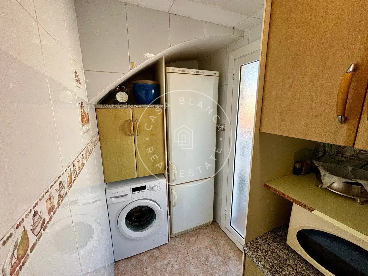 Küche von Maisonette zum Verkauf in Lloret de Mar mit Klimaanlage, Heizung und Abstellraum